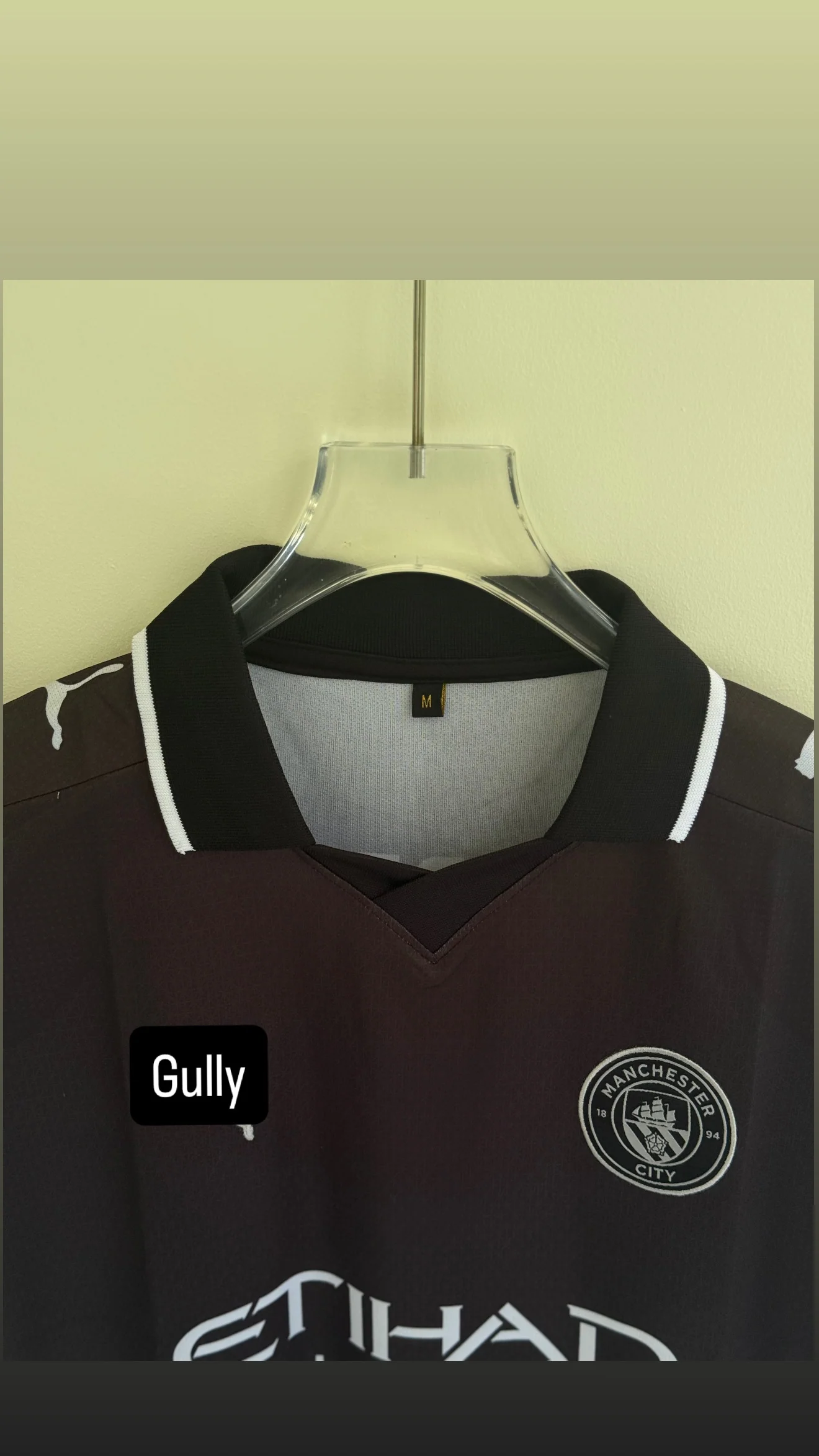 FODEN MANCHESTER CITY 25/26 AWAY KIT POLO EMBROIDERY - Image 3