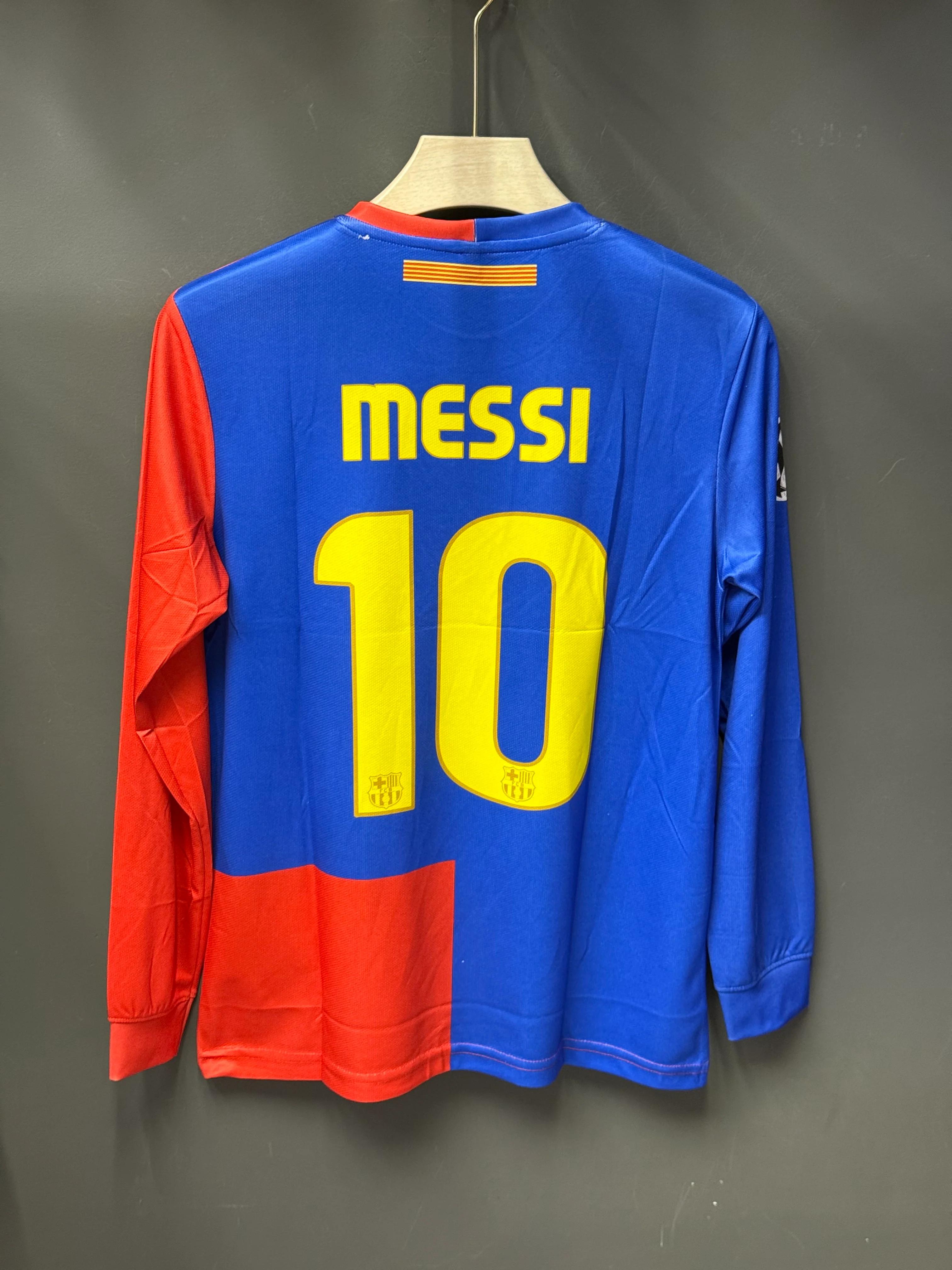 MESSI BARCELONA 2009 HOME KIT FULL SLEEV EMBROIDERY - Image 3
