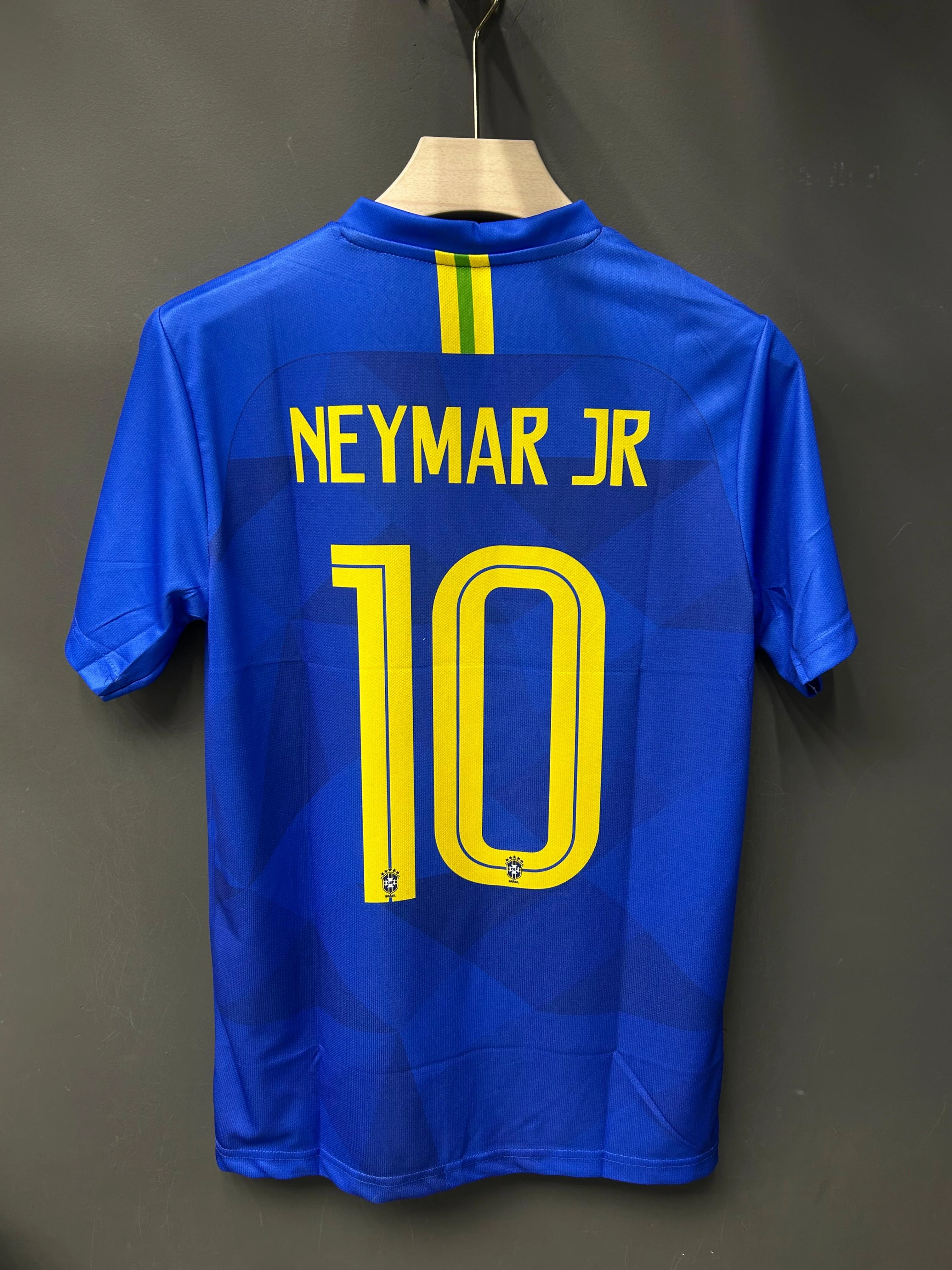 NEYMAR BRAZIL 2018 WORLD CUP AWAY KIT EMBROIDERY - Image 3